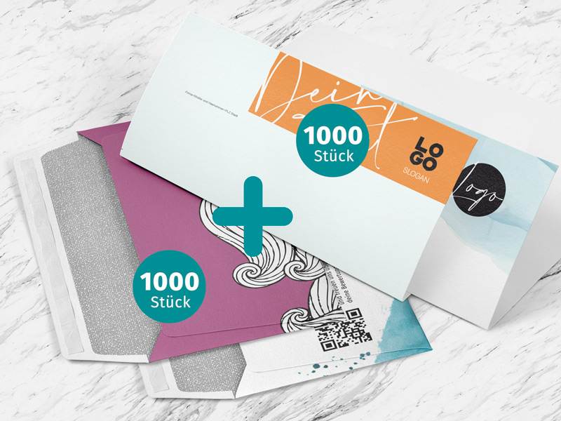 Business set umschlag und briefpapier