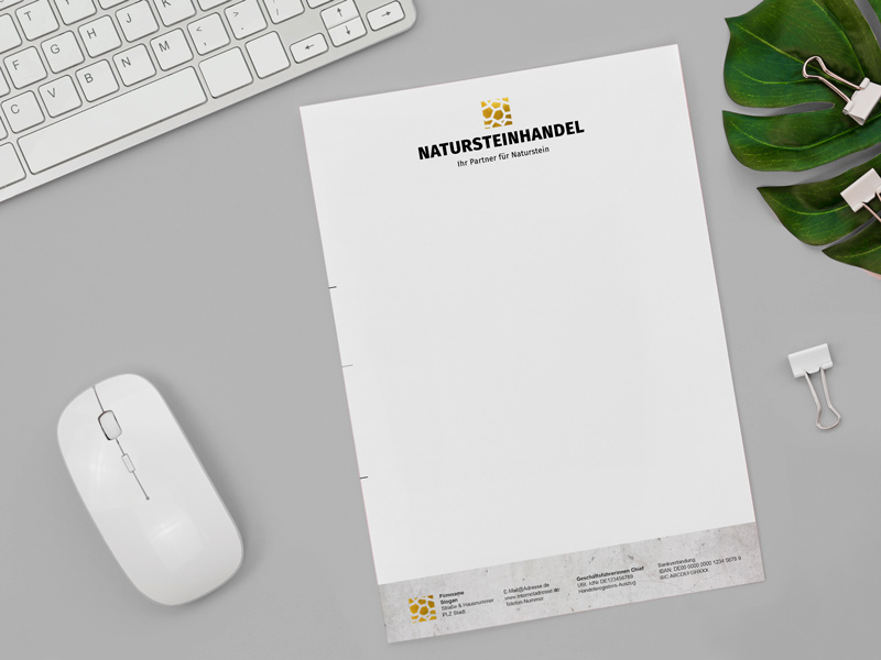 briefpapier klassik gold