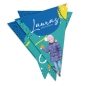 Preview: Wimpelkette Blau