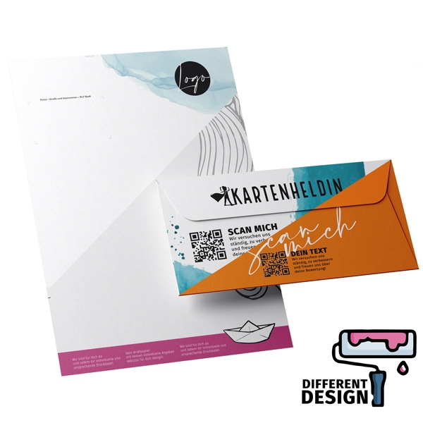 Set Briefpapier und Umschlag