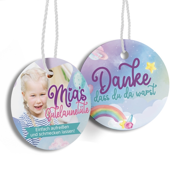 Geschenkanhänger Einhorn passend zur Einladung
