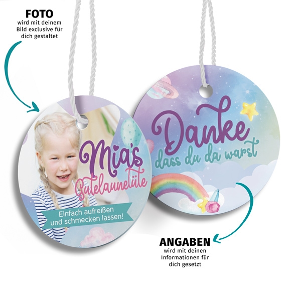Individueller Geschenkeanhänger mit deinem Foto