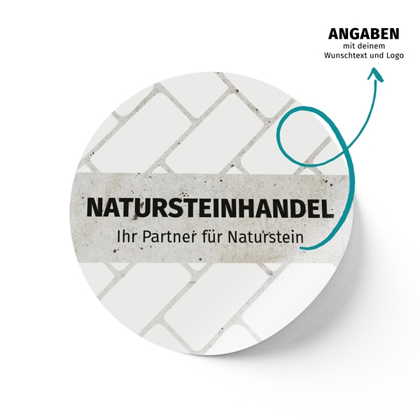 Dein individueller Firmenaufkleber mit Wunschtext und Logo