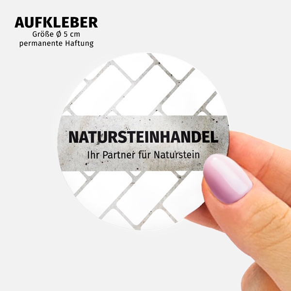 Aufkleber Größe 5 cm x 5 cm