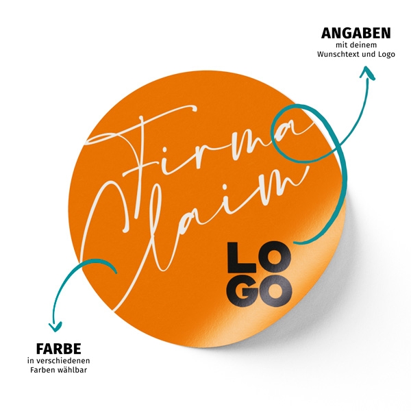 Dein individueller Firmenaufkleber mit Wunschtext und Logo