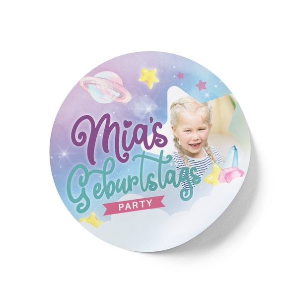 Aufkleber Kindergeburtstag Einhorn