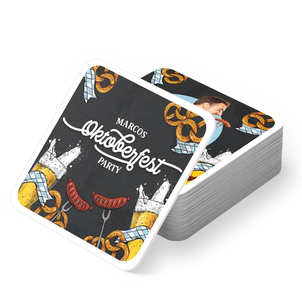 Bierdeckeldeko mit deinem Foto