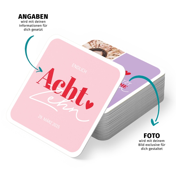Bierdeckel mit deinem Wunschtext
