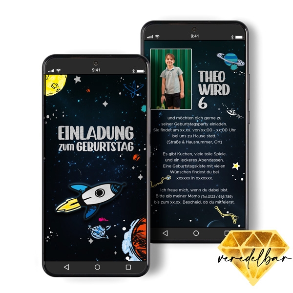 Digitale Einladung - Space