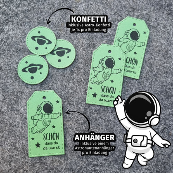 Preview: Einladung - Lolli - Rakete