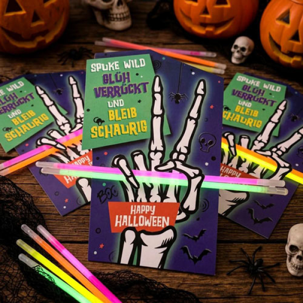 Halloween Gastgeschenke – leuchtendes Mitgebsel giveaway für Kinder
