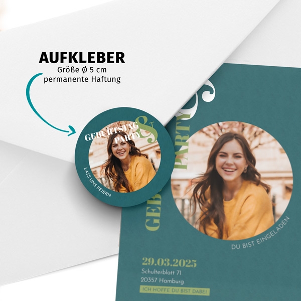 Siegelaufkleber - Lovely