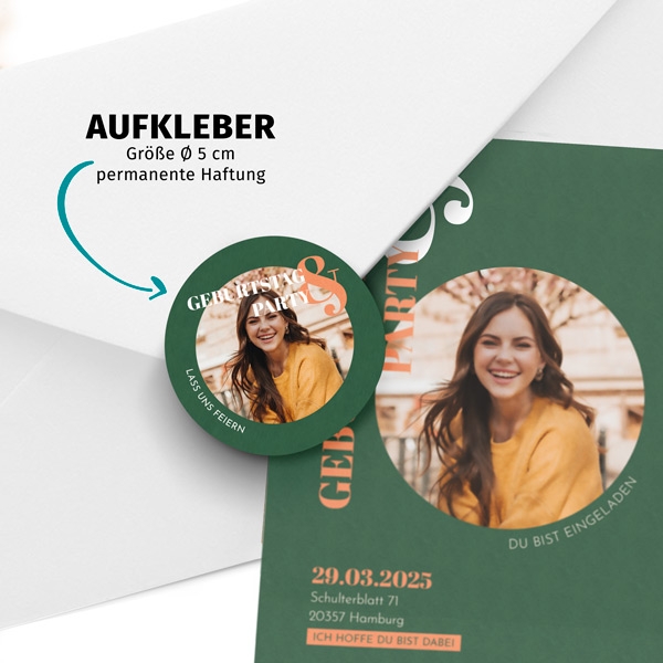 Siegelaufkleber - Lovely