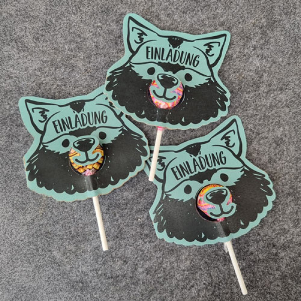 Einladung - Lolli - Waschbär