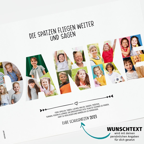 Fotocollage - Danke
