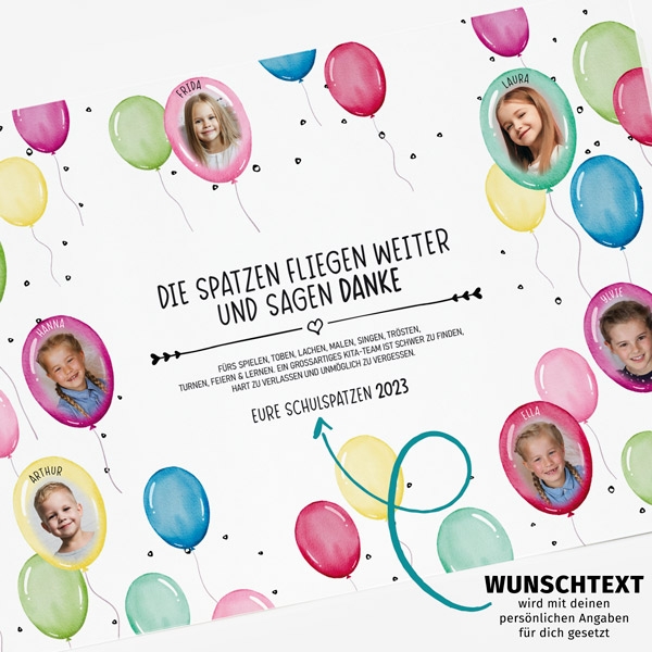 Fotocollage - Luftballon