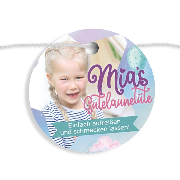 Geschenkanhänger mit deinem Foto und Wunschtext