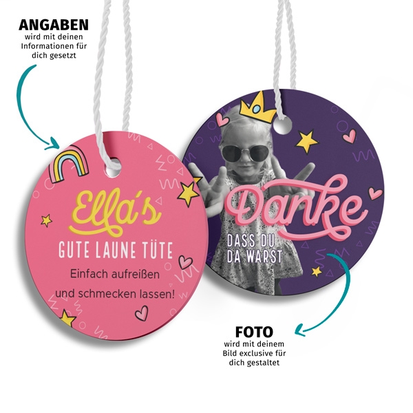 Geschenkanhänger - Funky