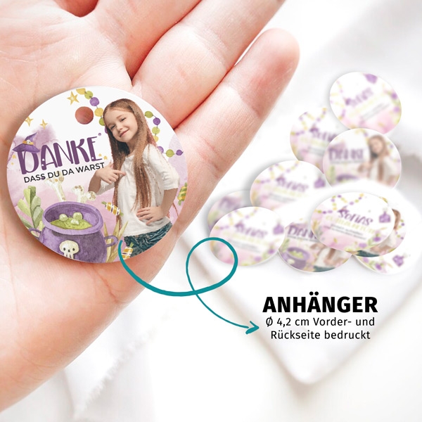 Geschenkanhänger Farbe Veilchenlila