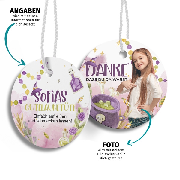 Geschenkanhänger - Hexe