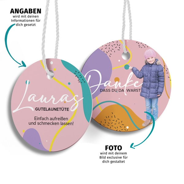 Geschenkanhänger passend zur Einladung