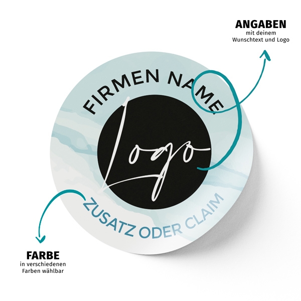 Dein individueller Firmenaufkleber mit Wunschtext und Logo