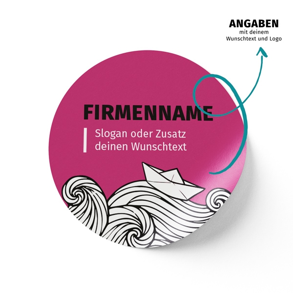 Dein individueller Firmenaufkleber mit Wunschtext und Logo