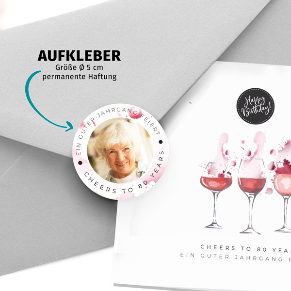 Siegelaufkleber - Wein
