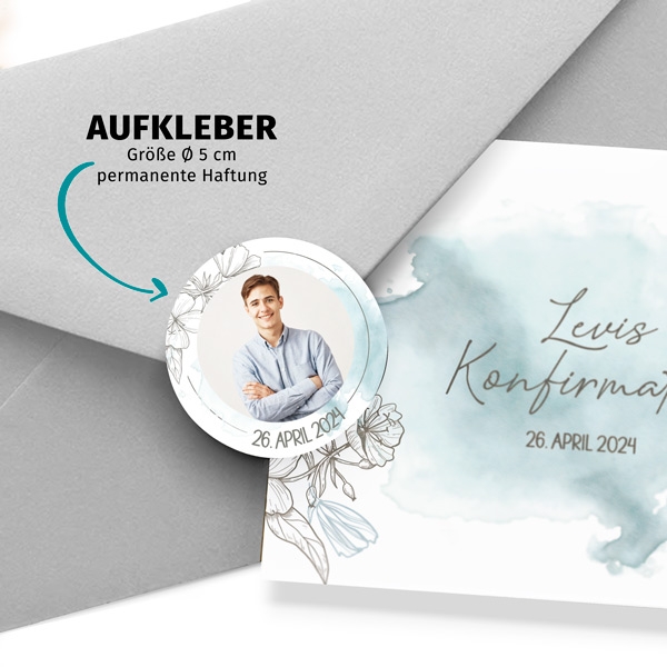 Siegelaufkleber - Flowers