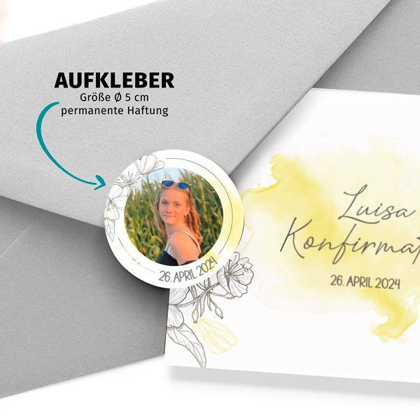 Siegelaufkleber - Flowers