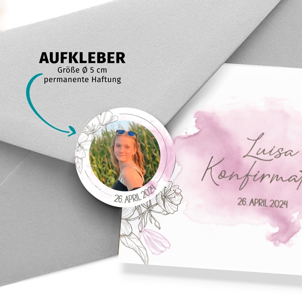 Siegelaufkleber - Flowers
