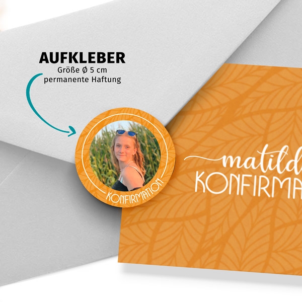 Siegelaufkleber - Leaf