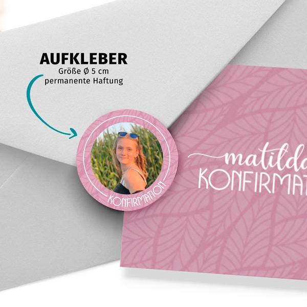 Siegelaufkleber - Leaf