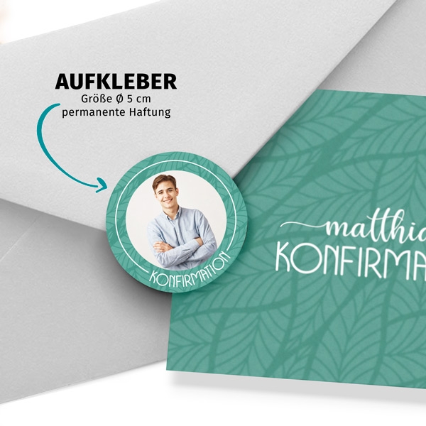 Siegelaufkleber - Leaf