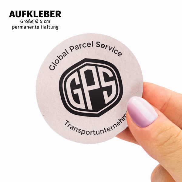 Umweltbewusster Firmenaufkleber