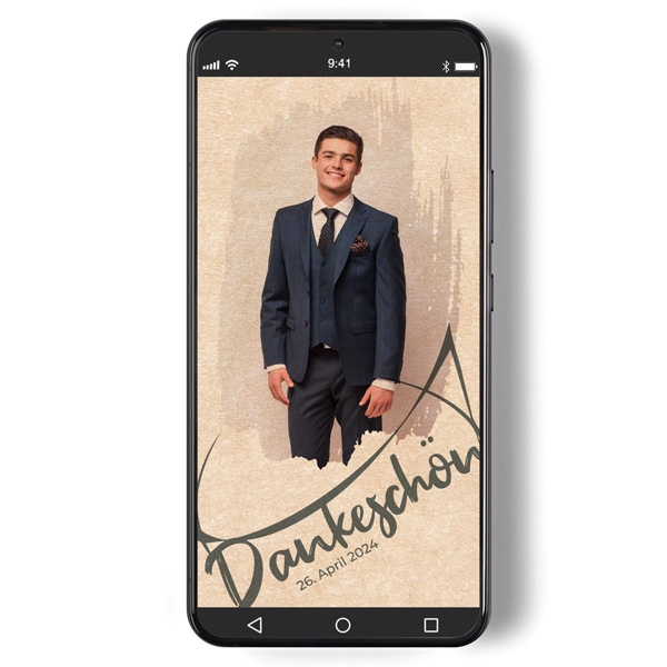 Digitale Dankeskarte zur Konfirmation - Umweltbewusst