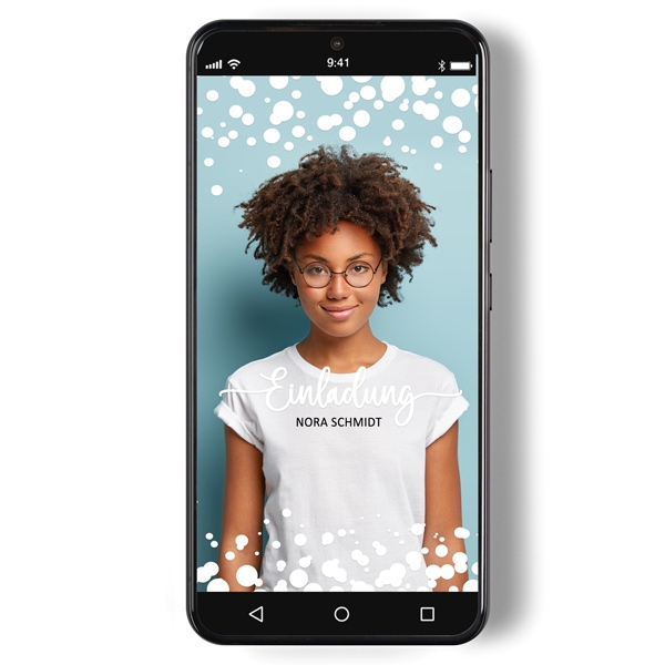 Digitale Einladung - Sparkle Dots