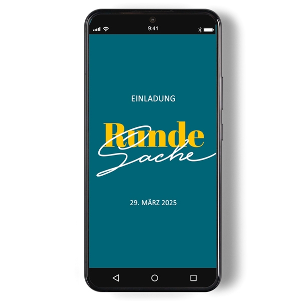 Digitale Einladung - Runde Sache