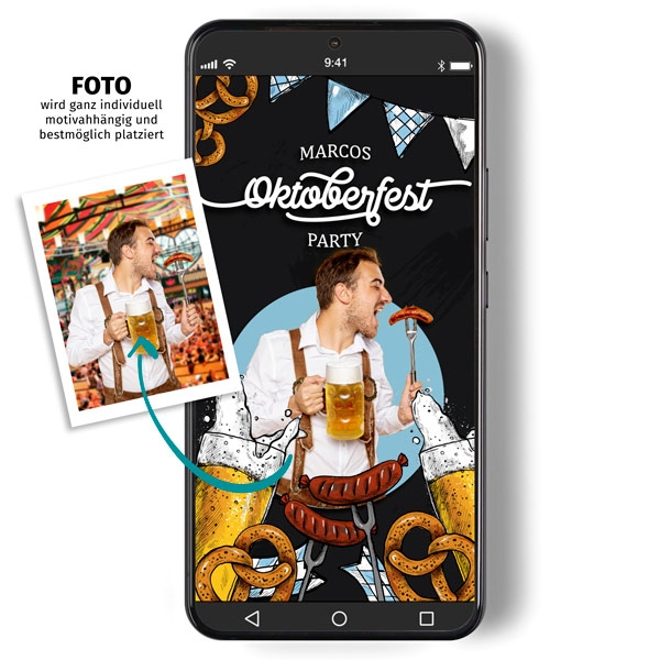 Digitale Einladung zur Mottoparty - Oktoberfest