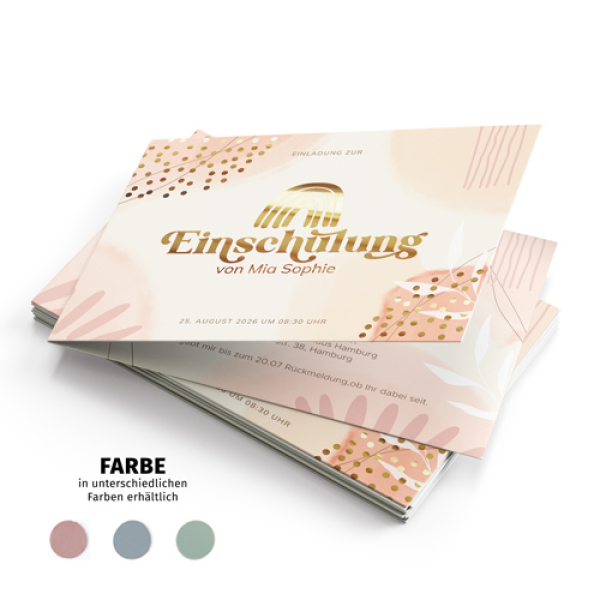 Einladung zur Einschulung - Boho Vibes