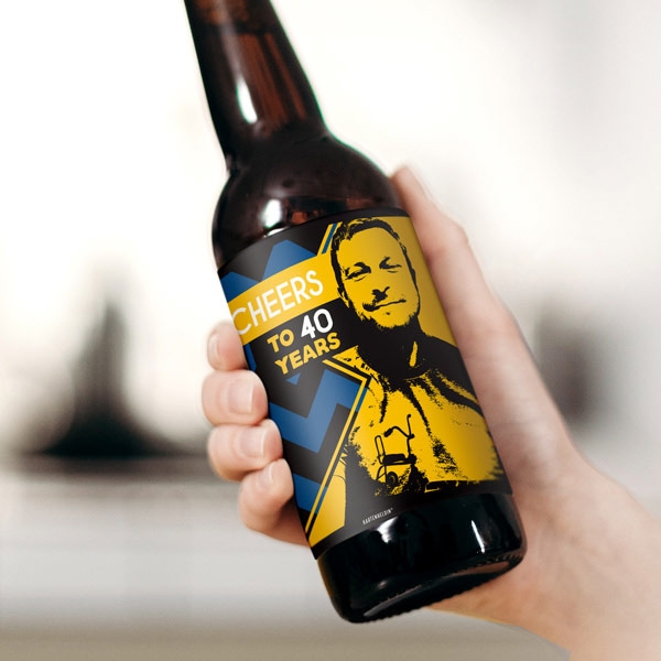 Cooles Bierflaschen-Etikett