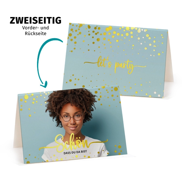 Gastgeschenk mit Goldfolie