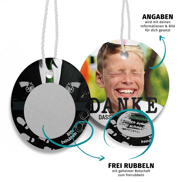 Geschenkanhänger zum freirubbeln