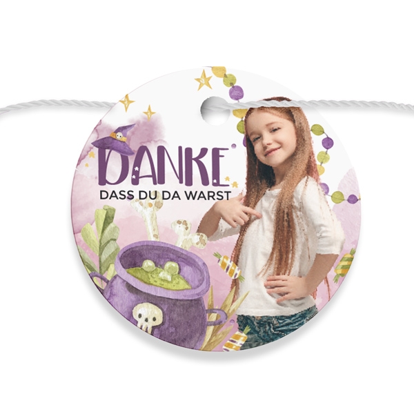 Geschenkanhänger mit deinem Foto und Wunschtext