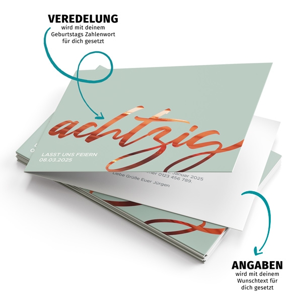Einladung - Zahlwort